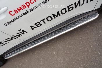 29 299 р. Широкая защита порогов с трубой диаметром 42 мм SLITKOFF v2  Mitsubishi Outlander  GF (2015-2018) 2-ой рестайлинг  с доставкой в г. Омск. Увеличить фотографию 2