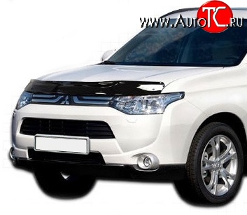 2 879 р. Дефлектор капота NovLine  Mitsubishi Outlander  GF (2012-2014) дорестайлинг  с доставкой в г. Омск