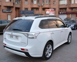 4 799 р. Боковые накладки на задний бампер BROOMER Design  Mitsubishi Outlander  GF (2012-2014) дорестайлинг (Неокрашенная)  с доставкой в г. Омск. Увеличить фотографию 2