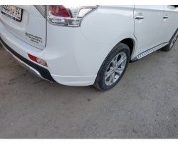 4 799 р. Боковые накладки на задний бампер BROOMER Design  Mitsubishi Outlander  GF (2012-2014) дорестайлинг (Неокрашенная)  с доставкой в г. Омск. Увеличить фотографию 4