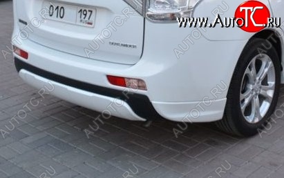 4 799 р. Боковые накладки на задний бампер BROOMER Design  Mitsubishi Outlander  GF (2012-2014) дорестайлинг (Неокрашенная)  с доставкой в г. Омск