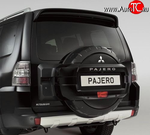 3 399 р. Чехол (кожух) запасного колеса Стандартный Mitsubishi Pajero 4 V90 дорестайлинг (2006-2011) (Неокрашенный)  с доставкой в г. Омск