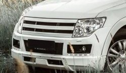 8 199 р. Решётка радиатора BROOMER Design Mitsubishi Pajero 4 V90 дорестайлинг (2006-2011) (Неокрашенная)  с доставкой в г. Омск. Увеличить фотографию 3