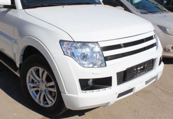 32 999 р. Бампер передний Broomer Design Mitsubishi Pajero 4 V80 дорестайлинг (2006-2011) (Неокрашенный)  с доставкой в г. Омск. Увеличить фотографию 2