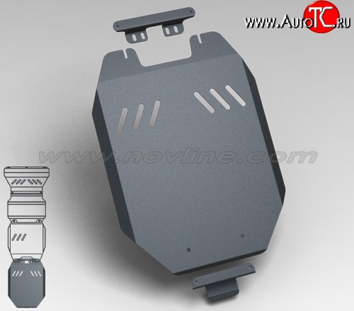 699 р. Защита раздаточной коробки Novline (2.5, МКПП/АКПП, 3 мм)  Mitsubishi Pajero Sport  PB (2008-2013) дорестайлинг  с доставкой в г. Омск