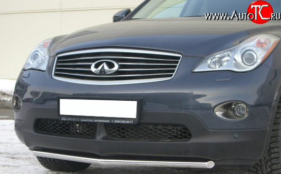 12 499 р. Защита переднего бампера (Ø42 мм, нержавейка) SLITKOFF INFINITI EX35 J50 (2007-2013)  с доставкой в г. Омск