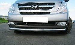 Одинарная защита переднего бампера Russtal 76 мм Hyundai Starex/Grand Starex/H1 TQ дорестайлинг (2007-2013)