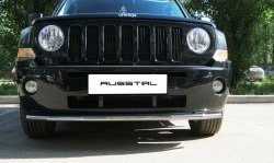 8 249 р. Одинарная защита переднего бампера Russtal 42 мм Jeep Liberty KJ дорестайлинг (2001-2004)  с доставкой в г. Омск. Увеличить фотографию 2