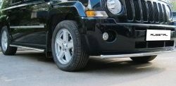 8 249 р. Одинарная защита переднего бампера Russtal 42 мм Jeep Liberty KJ дорестайлинг (2001-2004)  с доставкой в г. Омск. Увеличить фотографию 3