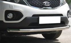 Одинарная защита переднего бампера Russtal 70 мм KIA Sorento XM дорестайлинг (2009-2012)