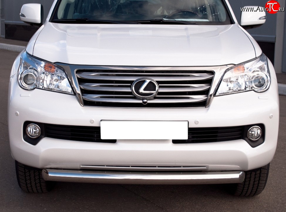 8 999 р. Одинарная защита переднего бампера Russtal 76 мм  Lexus GX460  J150 (2009-2013) дорестайлинг  с доставкой в г. Омск