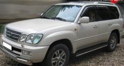 14 999 р. Защита порогов (Ø42 мм, нержавейка) SLITKOFF  Lexus LX470  J100 (1998-2002) дорестайлинг  с доставкой в г. Омск. Увеличить фотографию 1