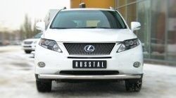 15 699 р. Одинарная защита переднего бампера Russtal диаметром 76 мм Lexus RX350 AL10 дорестайлинг (2008-2012)  с доставкой в г. Омск. Увеличить фотографию 2