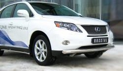 15 699 р. Одинарная защита переднего бампера Russtal диаметром 76 мм Lexus RX350 AL10 дорестайлинг (2008-2012)  с доставкой в г. Омск. Увеличить фотографию 3