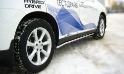 13 849 р. Защита порогов Russtal из круглой трубы диаметром 42 мм Lexus RX350 AL10 дорестайлинг (2008-2012)  с доставкой в г. Омск. Увеличить фотографию 2