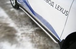 19 999 р. Защита порогов SLITKOFF из круглой трубы диаметром 63 мм Lexus RX350 AL10 дорестайлинг (2008-2012)  с доставкой в г. Омск. Увеличить фотографию 2