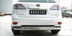 14 999 р. Защита заднего бампера (Ø76 и 42 мм, нержавейка) SLITKOFF  Lexus RX270  AL10 - RX450H  AL10  с доставкой в г. Омск. Увеличить фотографию 2