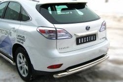 14 999 р. Защита заднего бампера (Ø76 и 42 мм, нержавейка) SLITKOFF  Lexus RX270  AL10 - RX450H  AL10  с доставкой в г. Омск. Увеличить фотографию 3