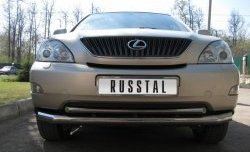 11 599 р. Защита переднего бампера (2 трубыØ63 и 42 мм, нержавейка) Russtal Lexus RX300 XU30 дорестайлинг (2003-2006)  с доставкой в г. Омск. Увеличить фотографию 2