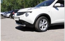 12 549 р. Одинарная защита переднего бампера SLITKOFF диаметром 63 мм  Nissan Juke  1 YF15 (2010-2014) дорестайлинг  с доставкой в г. Омск. Увеличить фотографию 6