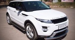 13 499 р. Одинарная защита переднего бампера SLITKOFF диаметром 76 мм (Dynamic)  Land Rover Range Rover Evoque  1 L538 (2011-2015) дорестайлинг 3 дв., дорестайлинг 5 дв.  с доставкой в г. Омск. Увеличить фотографию 2