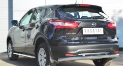 21 699 р. Широкая защита порогов SLITKOFF  Nissan Qashqai  2 (2013-2019) J11 дорестайлинг  с доставкой в г. Омск. Увеличить фотографию 3