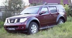 20 599 р. Расширители арок RA (комплект)  Nissan Pathfinder  R51 (2004-2014) дорестайлинг, рестайлинг (Поверхность глянец (под окраску), Неокрашенные)  с доставкой в г. Омск. Увеличить фотографию 1