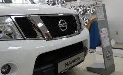 2 879 р. Сетка в решетку радиатора Russtal Nissan Pathfinder R51 рестайлинг (2009-2014) (черная)  с доставкой в г. Омск. Увеличить фотографию 2