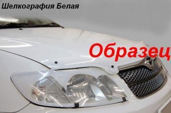 2 069 р. Дефлектора окон CA-Plastic  Nissan AD  Y11 (1999-2008) (Шелкография белая, Без хром.молдинга)  с доставкой в г. Омск. Увеличить фотографию 3