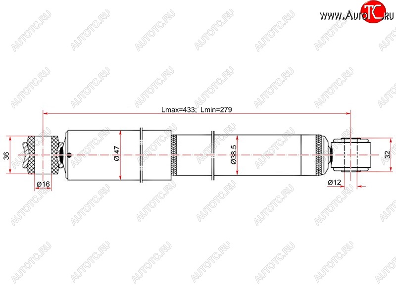 1 759 р. Амортизатор задний LH=RH SAT Nissan Expert дорестайлинг (1998-2002)  с доставкой в г. Омск