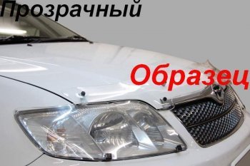 2 299 р. Дефлектор капота CA-Plastiс exclusive  Nissan AD  Y12 (2006-2016) дорестайлинг (Classic прозрачный, Без надписи)  с доставкой в г. Омск. Увеличить фотографию 2