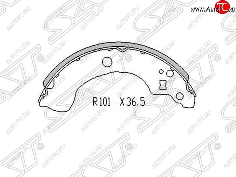 1 189 р. Колодки тормозные SAT (задние) Nissan Almera N16 седан дорестайлинг (2000-2003)  с доставкой в г. Омск