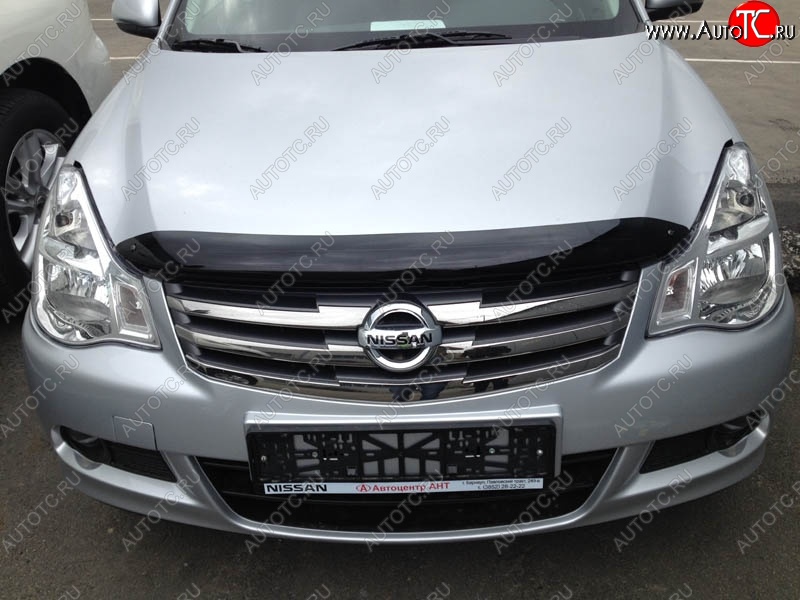 2 799 р. Дефлектор капота NovLine-Autofamily Nissan Almera G15 седан (2012-2019)  с доставкой в г. Омск