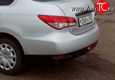 4 299 р. Задний бампер Стандартный  Nissan Almera  G15 (2012-2019) седан (неокрашенный)  с доставкой в г. Омск