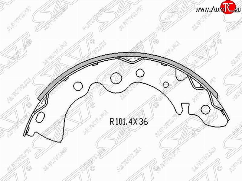 1 239 р. Колодки тормозные задние EURO SAT Nissan Almera Classic седан B10 (2006-2013)  с доставкой в г. Омск