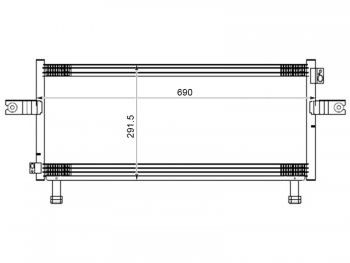 Радиатор кондиционера SAT Nissan Avenir (1999-2005)