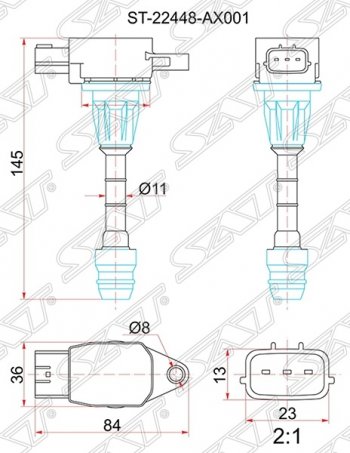 Катушка зажигания SAT Nissan Cube 2 (2002-2008)