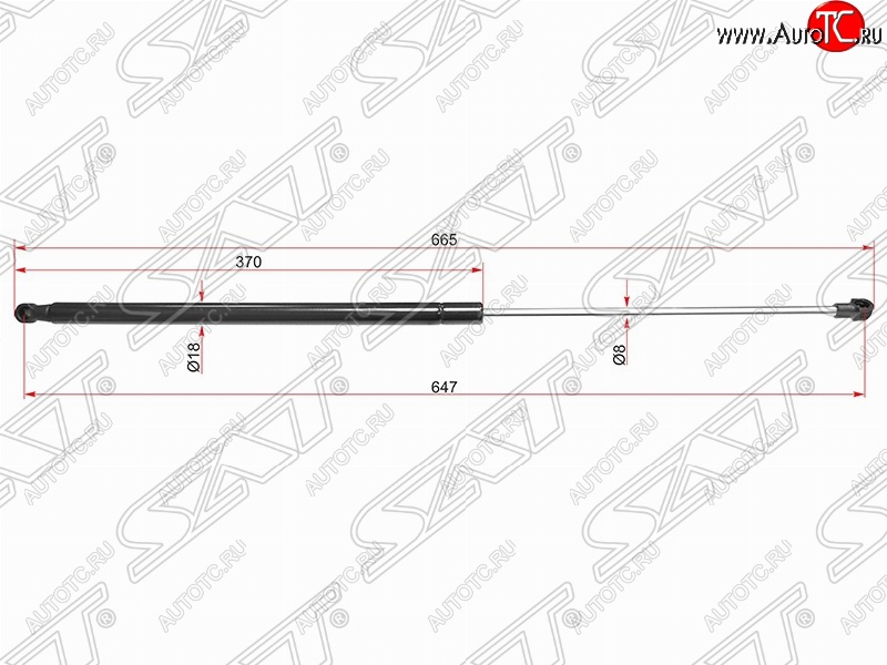 749 р. Газовый упор крышки багажника SAT  Nissan Juke  1 YF15 (2010-2020) дорестайлинг, рестайлинг  с доставкой в г. Омск