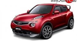 3 999 р. Накладка на передний бампер Impul Nissan Juke 1 YF15 дорестайлинг (2010-2014) (Неокрашенная)  с доставкой в г. Омск. Увеличить фотографию 8