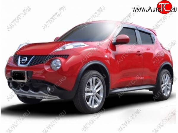 4 999 р. Накладка на передний бампер Impul-style Nissan Juke 1 YF15 дорестайлинг (2010-2014) (Неокрашенная)  с доставкой в г. Омск