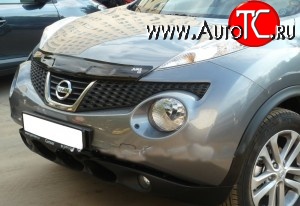 2 879 р. Дефлектор капота NovLine  Nissan Juke  1 YF15 (2010-2014) дорестайлинг  с доставкой в г. Омск