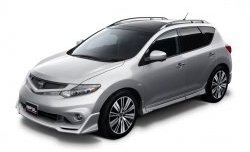 22 749 р. Комплект порогов Impul Nissan Murano 2 Z51 рестайлинг (2010-2016) (Неокрашенные)  с доставкой в г. Омск. Увеличить фотографию 9