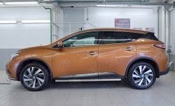 19 999 р. Защита порогов из круглой трубы диаметром 63 мм SLITKOFF  Nissan Murano  3 Z52 (2015-2025) дорестайлинг, рестайлинг  с доставкой в г. Омск. Увеличить фотографию 2