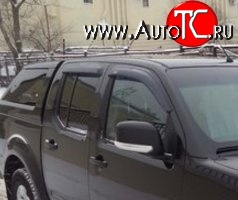 1 249 р. Комплект дефлекторов окон (Frontier) SkyLine Nissan Navara 2 D40 дорестайлинг (2004-2010)  с доставкой в г. Омск