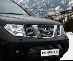 Декоративные вставки решетки радиатора Novline Nissan Pathfinder R51 дорестайлинг (2004-2007)