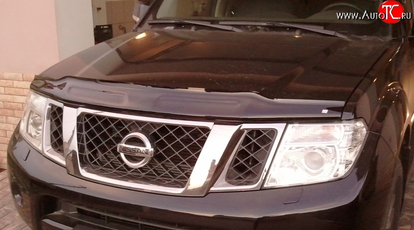 2 879 р. Дефлектор капота NovLine Nissan Pathfinder R51 рестайлинг (2009-2014)  с доставкой в г. Омск