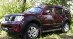 3 599 р. Молдинги дверей RA (узкие, комплект) Nissan Pathfinder R51 дорестайлинг (2004-2007) (Поверхность глянец (под окраску), Неокрашенные)  с доставкой в г. Омск. Увеличить фотографию 4