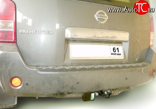 5 699 р. Фаркоп Лидер Плюс (до 1200 кг) Nissan Pathfinder R51 дорестайлинг (2004-2007) (Без электропакета)  с доставкой в г. Омск