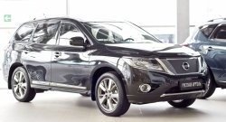 1 149 р. Зимняя заглушка решетки переднего бампера РА  Nissan Pathfinder  R52 (2012-2017) дорестайлинг  с доставкой в г. Омск. Увеличить фотографию 2