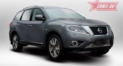 5 399 р. Декоративный элемент воздухозаборника Souz-96 (d10)  Nissan Pathfinder  R52 (2012-2017) дорестайлинг  с доставкой в г. Омск. Увеличить фотографию 1